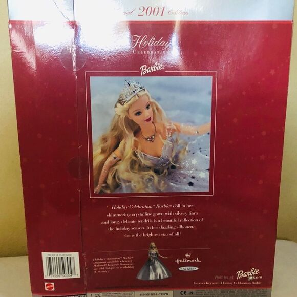 New Special Edition 2001 HolidayCelebration Barbie - Picture 5 of 7
